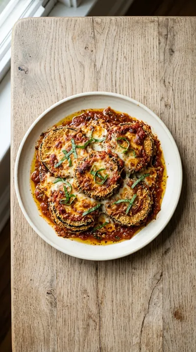 Crispy Baked Eggplant Parmesan - cooking process