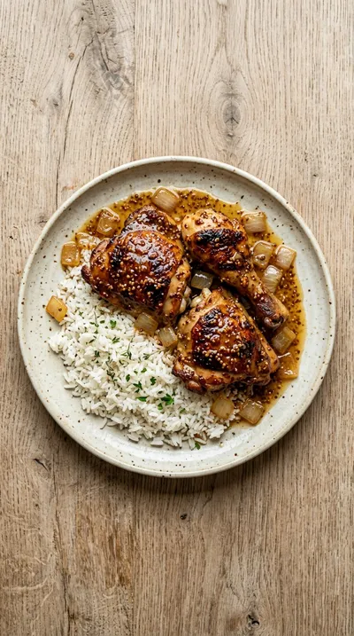 Honey Mustard Chicken Skillet - cooking process