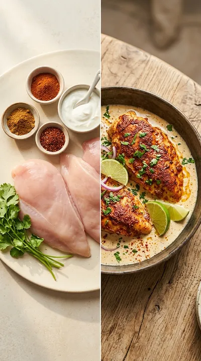 Creamy Chicken with Southwest Seasoning - ready to serve