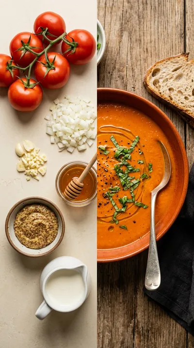 Tomato Soup with Honey Mustard - ready to serve