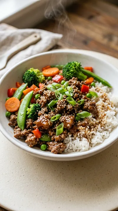 Easy High-Protein Ground Beef Bowls