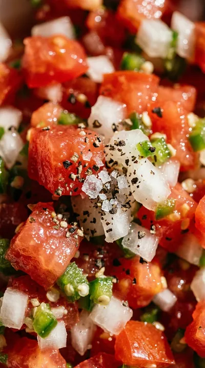Fresh Authentic Pico De Gallo Recipe - ingredients preparation