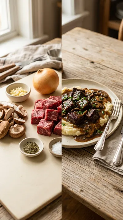 Beef Mushroom Gravy – Easy Family Recipe - ready to serve