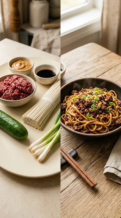 Spicy Dan Dan Noodles – Easy Weeknight Dinner - ready to serve