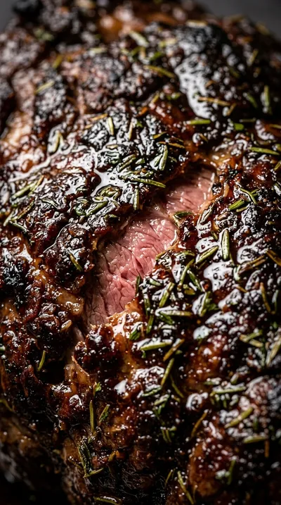Garlic Herb Roast Beef With Teriyaki Glaze - ingredients preparation
