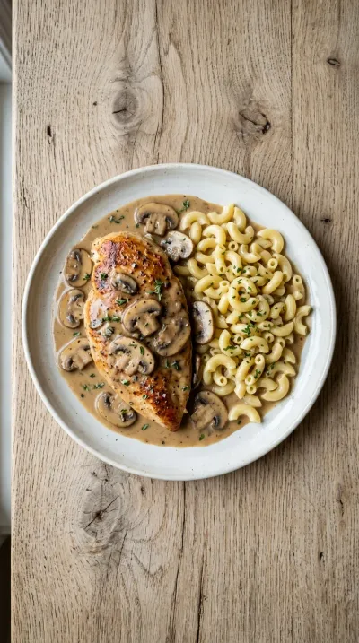 Easy Creamy Chicken Marsala - cooking process