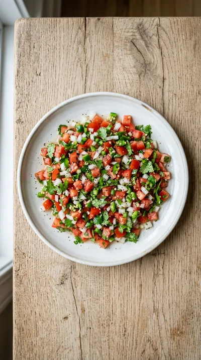 Fresh Authentic Pico De Gallo Recipe - cooking process