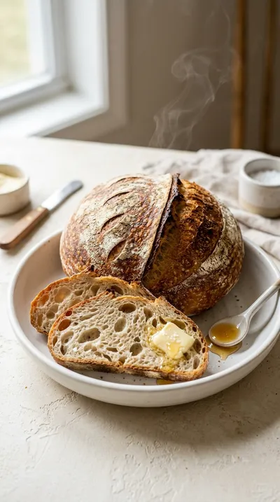 Beginner‑Friendly Homemade Sourdough Bread