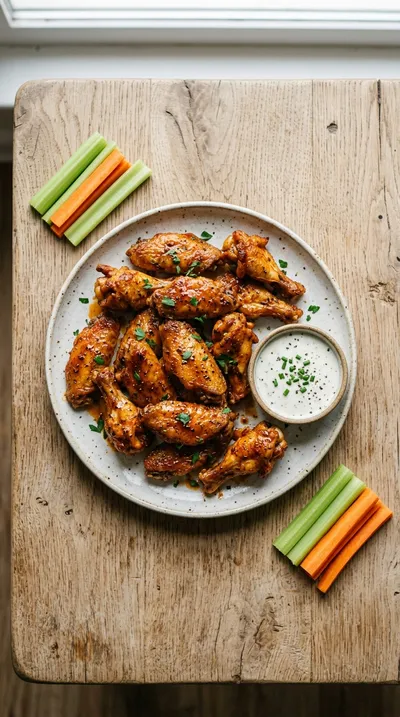Crispy Air Fryer Chicken Wings - cooking process