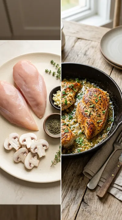 Garlic Butter Chicken Skillet - ready to serve