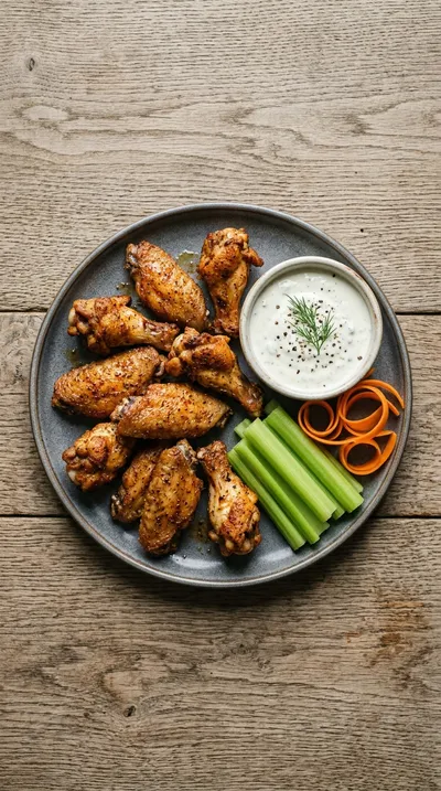 Crispy Air Fryer Chicken Wings - cooking process