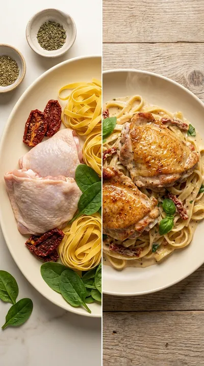 Creamy Marry Me Chicken with Sun-Dried Tomatoes - ready to serve
