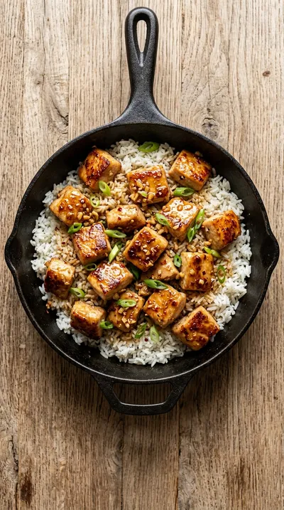 Garlic Honey Chicken Skillet – Easy Weeknight Dinner - cooking process