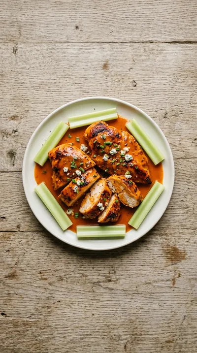 Easy Buffalo Chicken Dinner - cooking process
