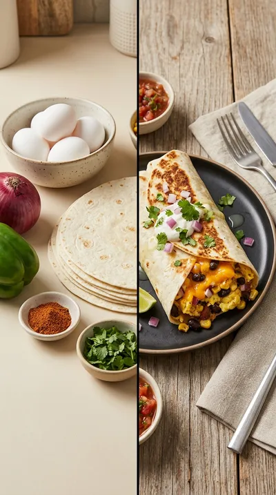Breakfast Burritos With Taco Seasoning - ready to serve