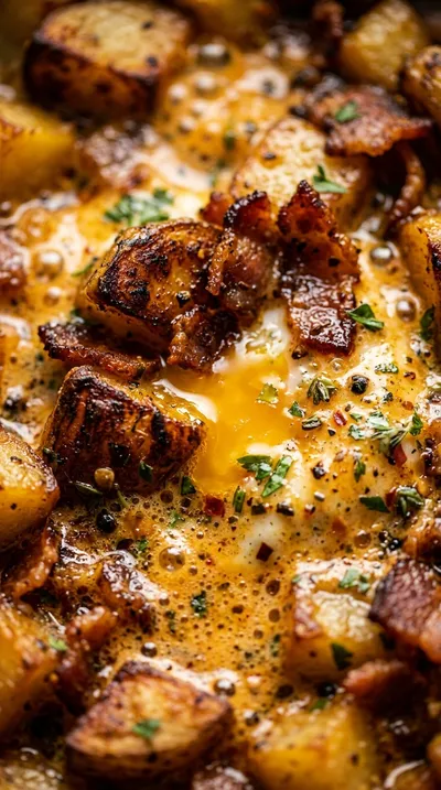 Breakfast Hash With Cajun Sauce - ingredients preparation