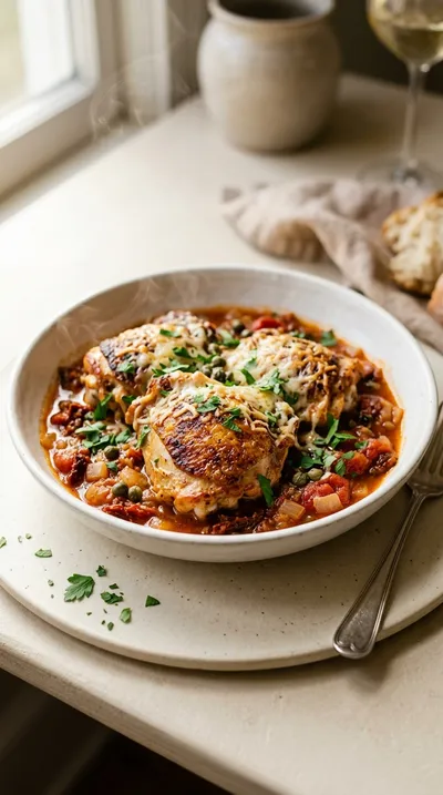 Tuscan Tomato Chicken Bake