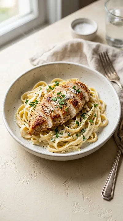 Creamy Chicken Alfredo Pasta