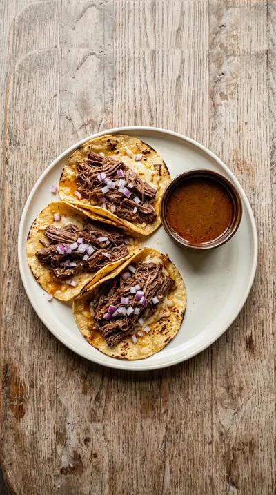 Easy Cheesy Birria Tacos - cooking process