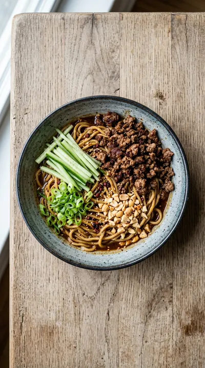 Spicy Dan Dan Noodles – Easy Weeknight Dinner - cooking process