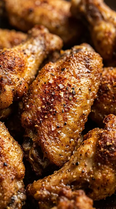Crispy Air Fryer Chicken Wings - ingredients preparation