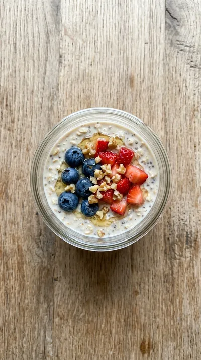 Easy High-Protein Overnight Oats - cooking process
