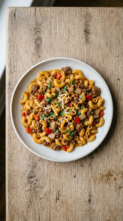 Easy One-Pot Taco Pasta - cooking process