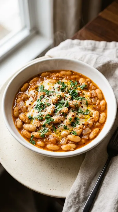 Creamy Lasagna Beans Skillet Dinner