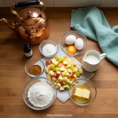 Apple Fritter Bites – Quick Sweet Treat - ingredients preparation