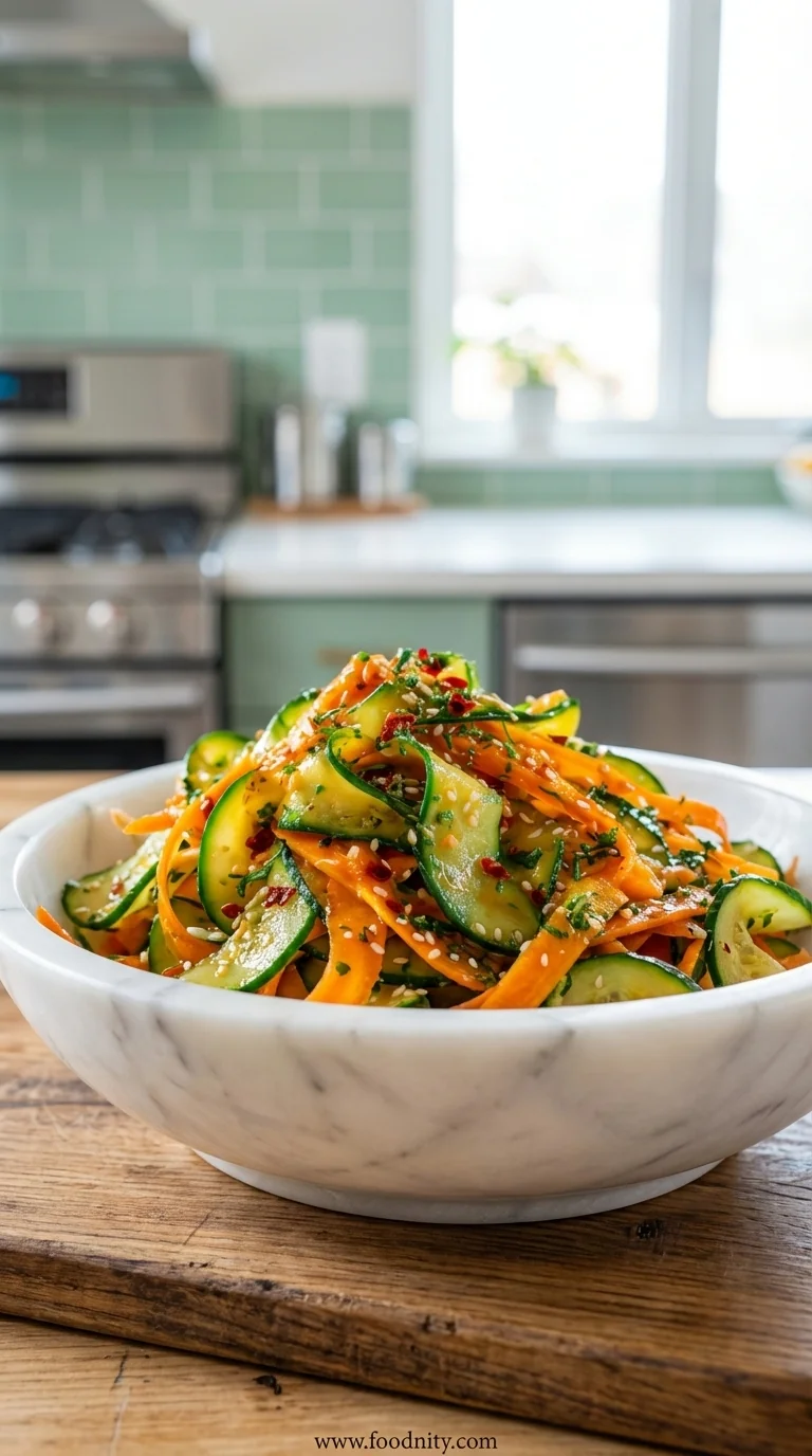 Asian Carrot Cucumber Salad – 15-Minute Flavor Fix - feature image