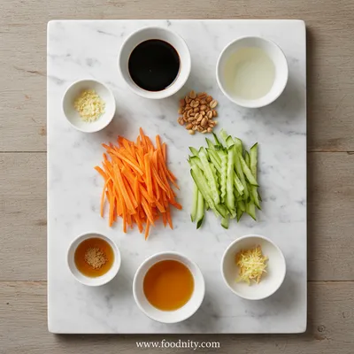 Asian Carrot Cucumber Salad – 15-Minute Flavor Fix - cooking process