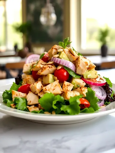Avocado Chicken Salad – Healthy Quick Meal - cooking process