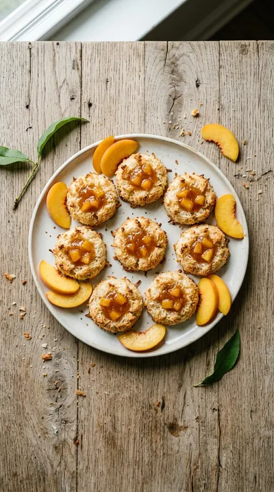 Coconut Macaroons With Peach Filling - cooking process