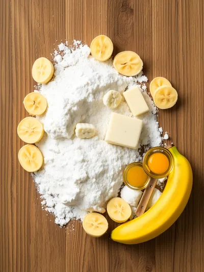 Moist Banana Bread Recipe – Best Ever - ingredients preparation