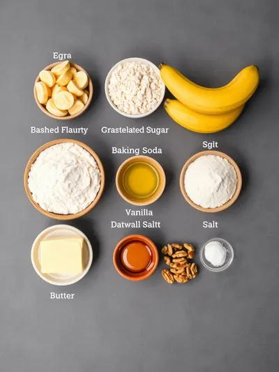 Banana Bread in Air Fryer - ingredients preparation