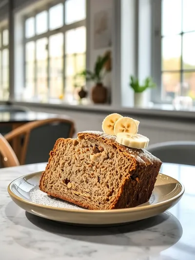 World's Best Banana Bread Recipe - ready to serve