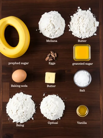 Banana Bread Recipe – Easy Moist Loaf - ingredients preparation