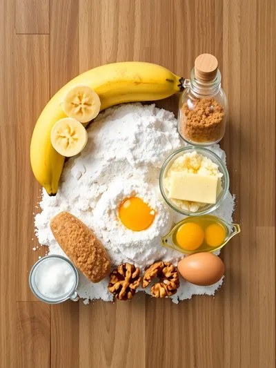 Copycat Starbucks Banana Bread Recipe - ingredients preparation