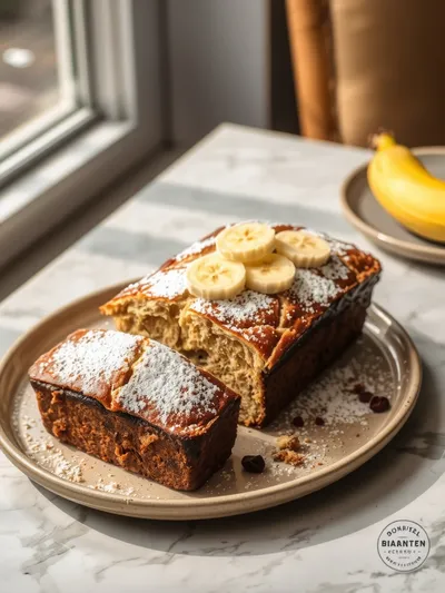 Moist Banana Bread - ready to serve