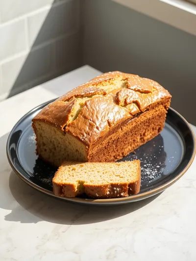 Classic Moist Banana Bread - ready to serve