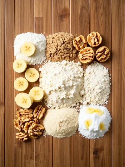Super Moist Banana Bread - ingredients preparation