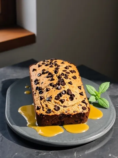 Irresistible Super Moist Chocolate Chip Banana Bread - ready to serve
