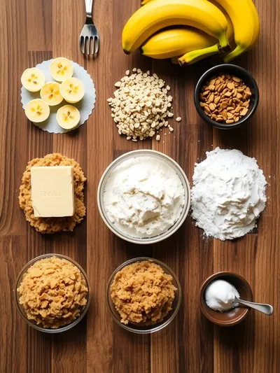 Easy Banana Bread Recipe – Moist & Flavorful - ingredients preparation