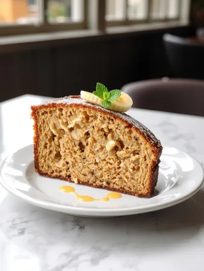 Moist Banana Bread With Mayonnaise - ready to serve