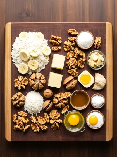 Ultimate Banana Nut Bread – Extra Moist & Flavorful - ingredients preparation