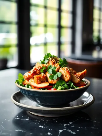 Bang Bang Chicken Bowl - ready to serve