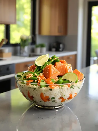 Bang Bang Salmon Bites Bowls