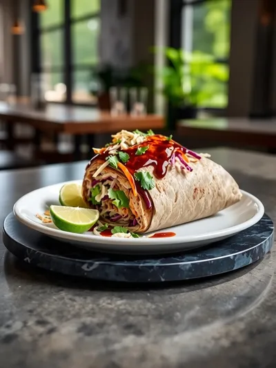 BBQ Chicken Coleslaw Wraps – Picnic Perfection - ready to serve