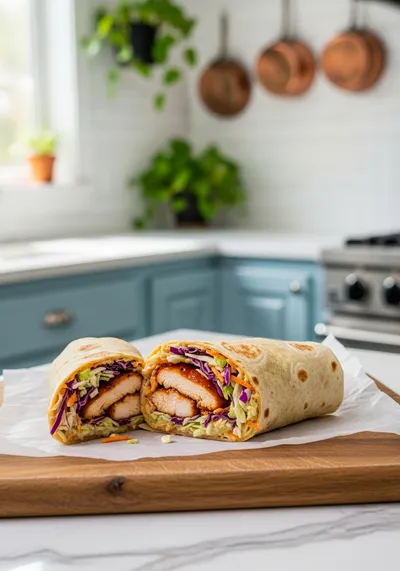 BBQ Chicken Coleslaw Wraps – Picnic Perfection