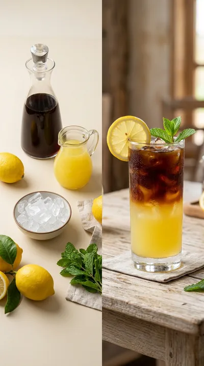 Refreshing Coffee Lemonade - ready to serve